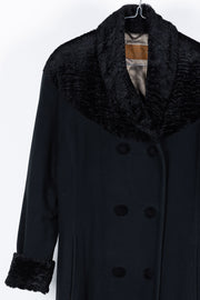 A-line vintage wool coat