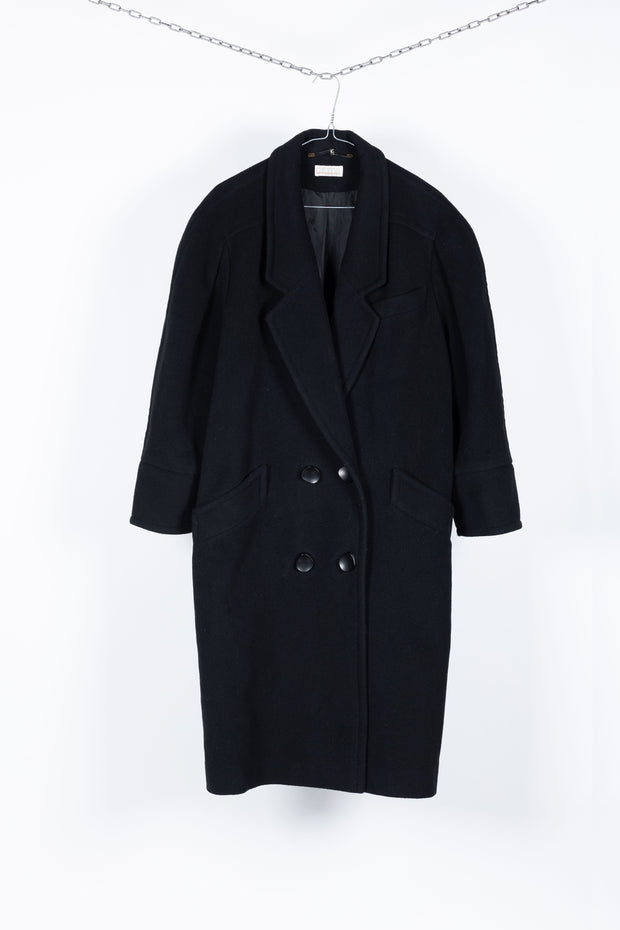 Oversized cashmere wool coat