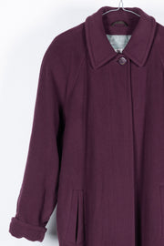 Purple wool coat