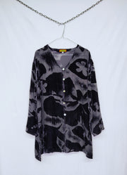 Velvet vintage silk shirt