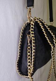 Dark grey chain bag