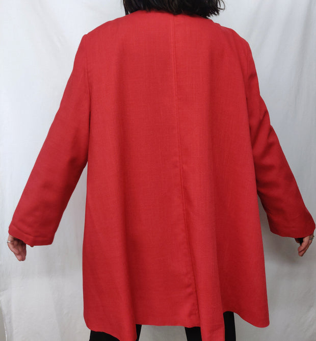 A-line red blazer