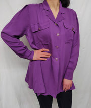 Lilac silk shirt