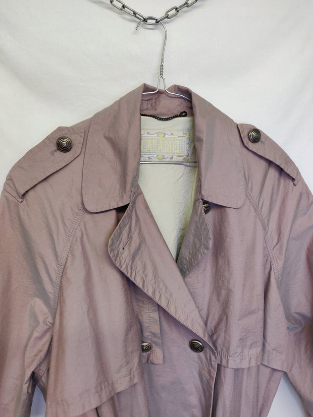 Lavender trench coat