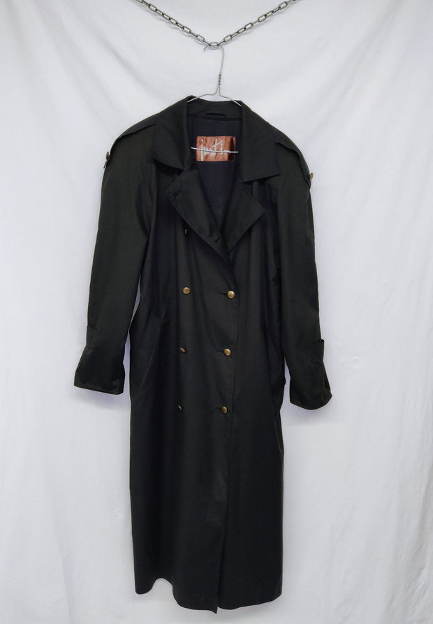 Elegant black trench coat