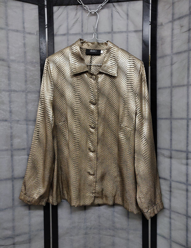 Golden metal shirt