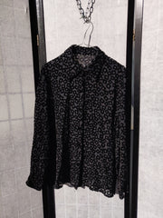 Black velvet shirt