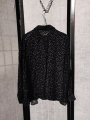 Black velvet shirt