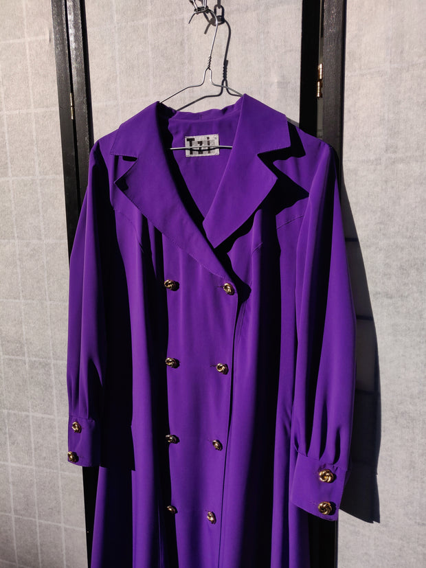 Purple jacket dress