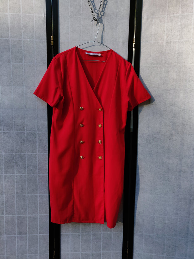 Red blazer dress