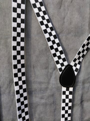 Checkered suspenders