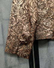 Bronze rose print blazer