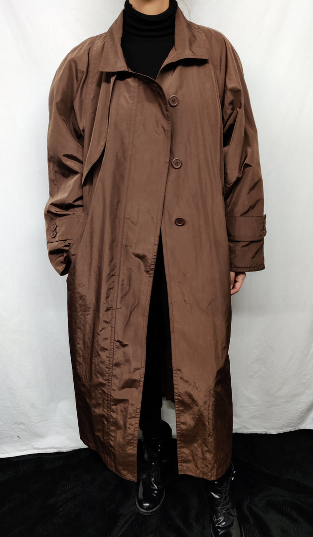 Bronze-brown trench coat