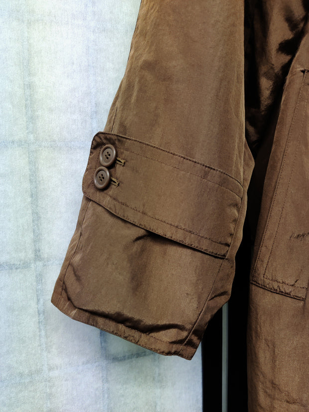 Bronze-brown trench coat