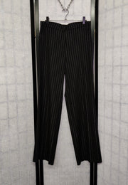 Black pants with golden stripes