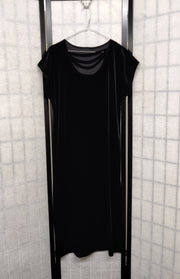 Black velvet dress