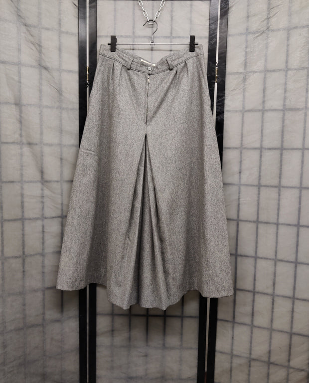 Grey wool culottes