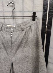 Grey wool culottes