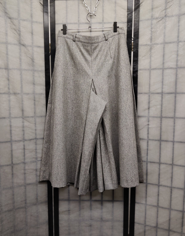 Grey wool culottes