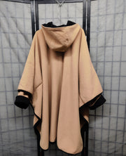 Wool cape coat