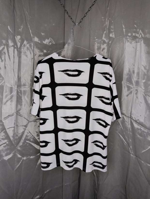 B&W print shirt