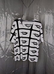 B&W print shirt