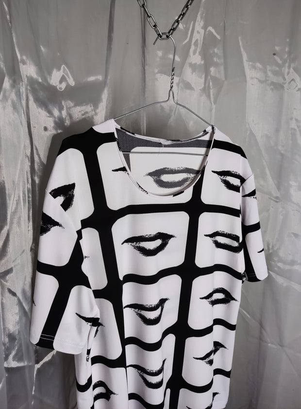 B&W print shirt