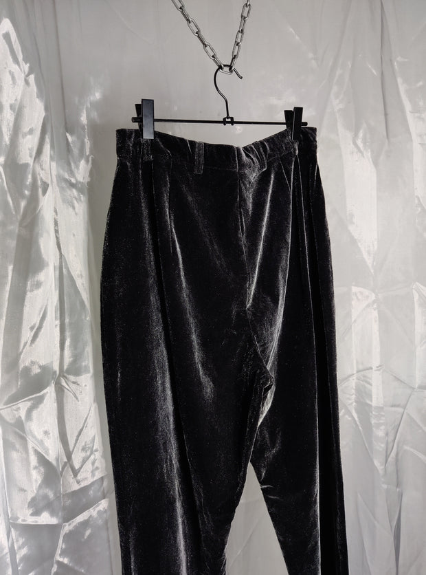 Black shiny pants