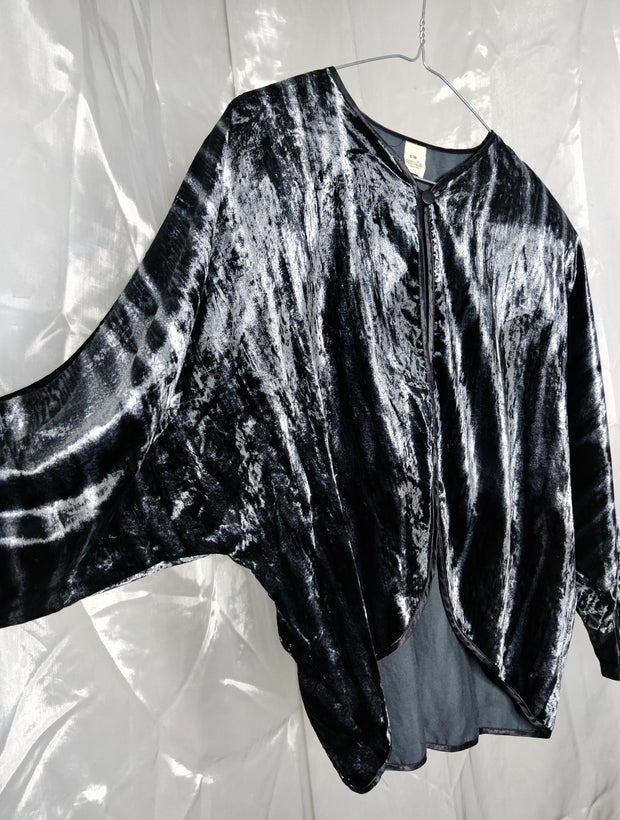 Metal velvet blazer