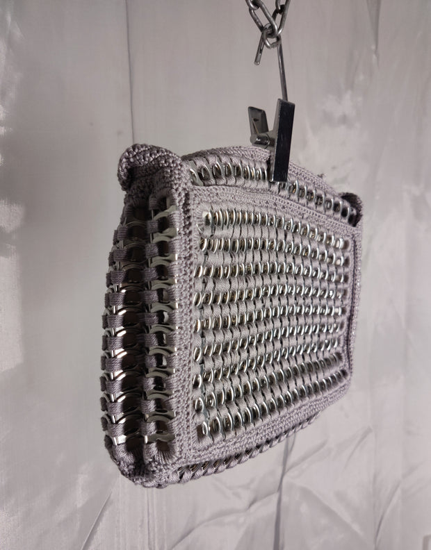 Knitted metal purse