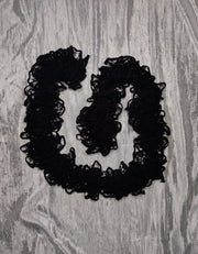 Knitted boa scarf